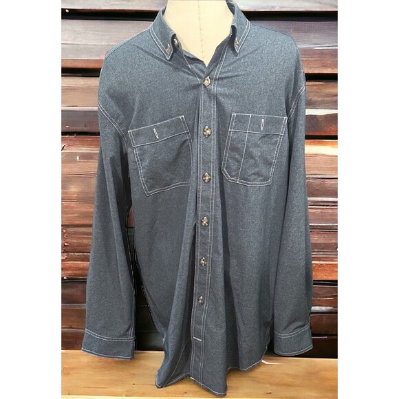 Alaskan Hardgear Bush Pilot Long Sleeve‎ Button Down Duluth Size Large Tall NWOT - Picture 1 of 5